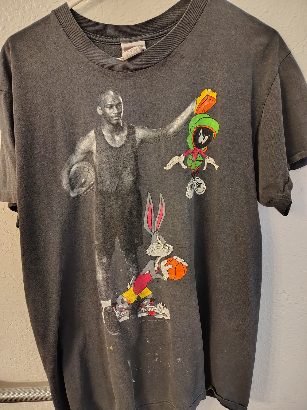 Nike Gray Tee with Red Nike Swoosh Tag